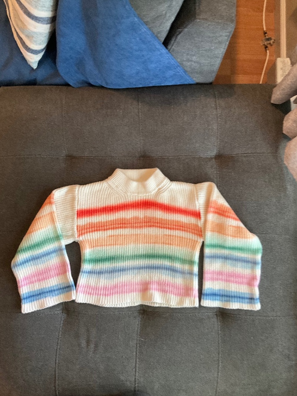 EUC Lola + The Boys Knit Multicolor Striped Sweater Size 2